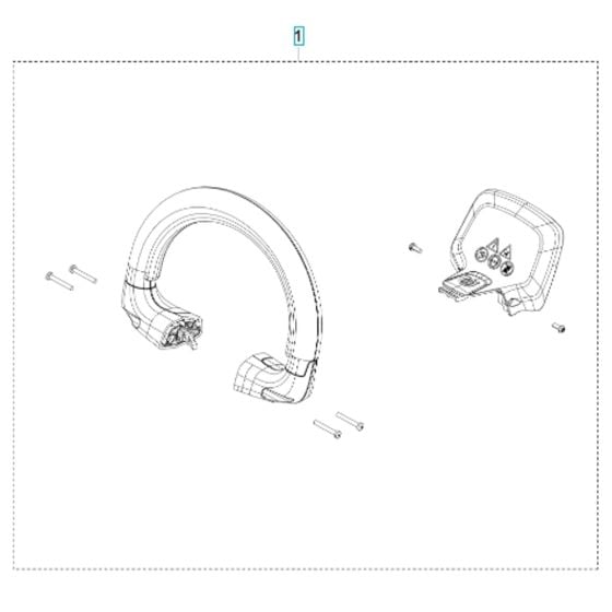 Handle Assembly for Husqvarna Aspire H50-P4A Hedgetrimmer