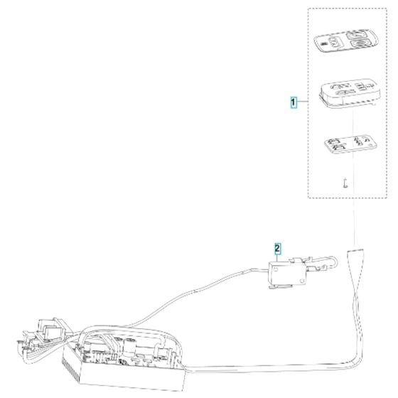 Electrical Assembly for Husqvarna Aspire B8X-P4A Battery Blower