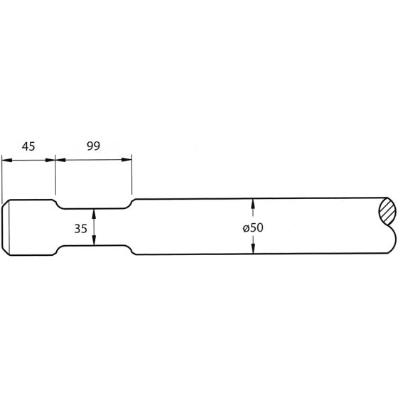 Breaker Chisel 550mm for Atlas Copco SBC255 Hydraulic Breakers