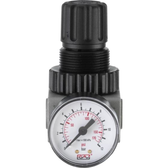 PCL Air Treatment Regulator 0-145 Psi/0-10 Bar, 1/4" Ports - ATR6