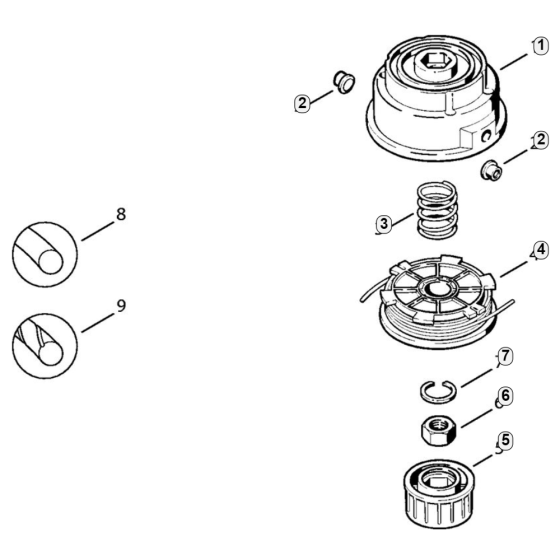 Stihl AutoCut 10-2 Mowing Head Assembly