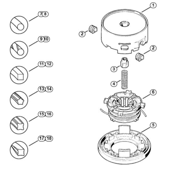 Stihl AutoCut 30-2 Mowing Head Assembly