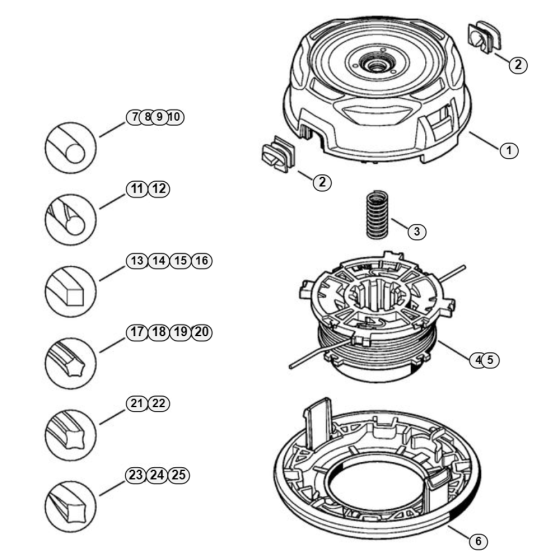 Stihl AutoCut 36-2 Mowing Head Assembly