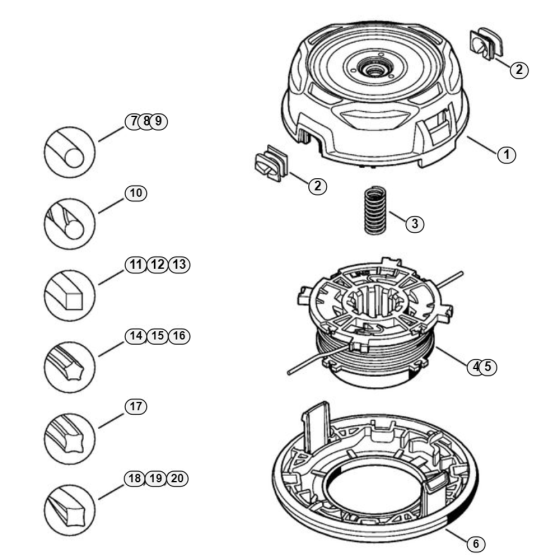 Stihl AutoCut 56-2 Mowing Head Assembly