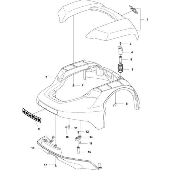 Cover Assembly for Husqvarna Automower 105