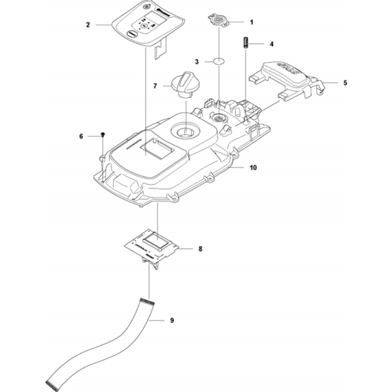 Chassis Upper Assembly for Husqvarna Automower 115H