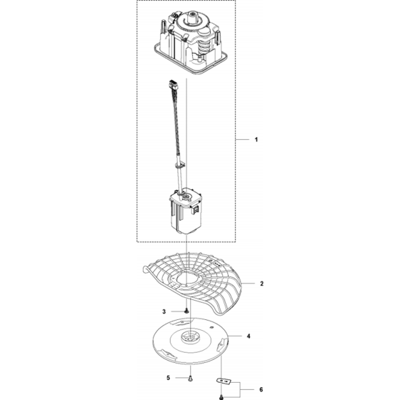 Blade Motor and Cutting System Assembly for Husqvarna Automower 115H