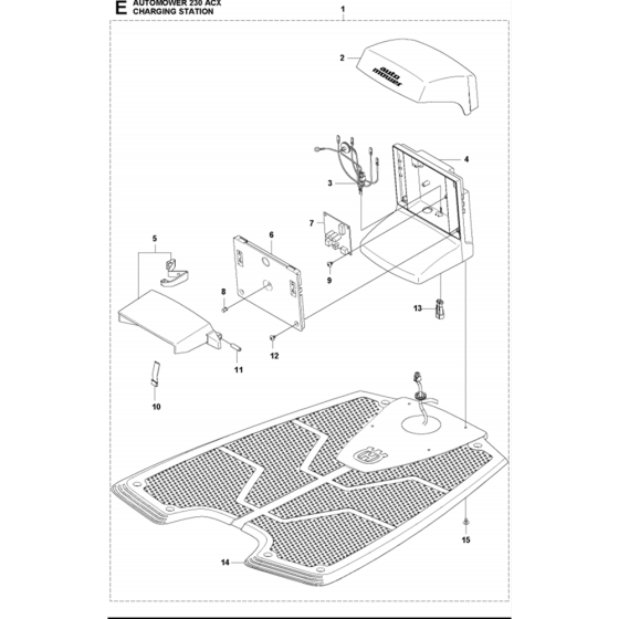 Charging Station Assembly for Husqvarna Automower 230 ACX