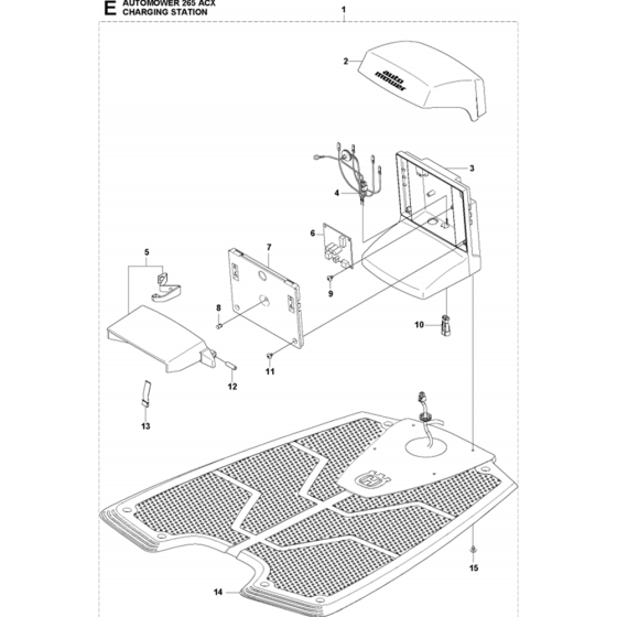 Charging Station Assembly for Husqvarna Automower 265 ACX