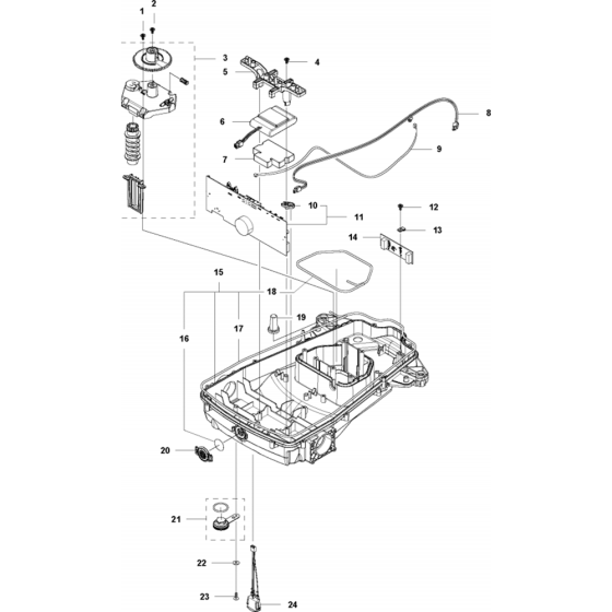 Chassis Lower Assembly for Husqvarna Automower 315