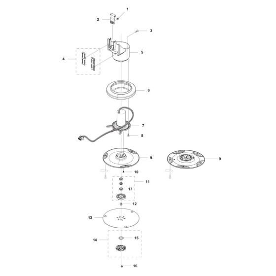 Blade Motor, Cutting Equipment Assembly for Husqvarna Automower 550 EPOS