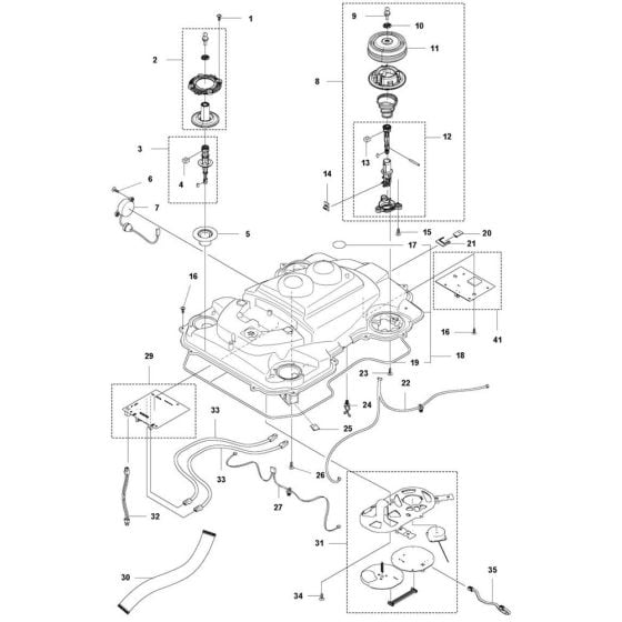 Chassis Upper Assembly for Husqvarna Automower 550 EPOS