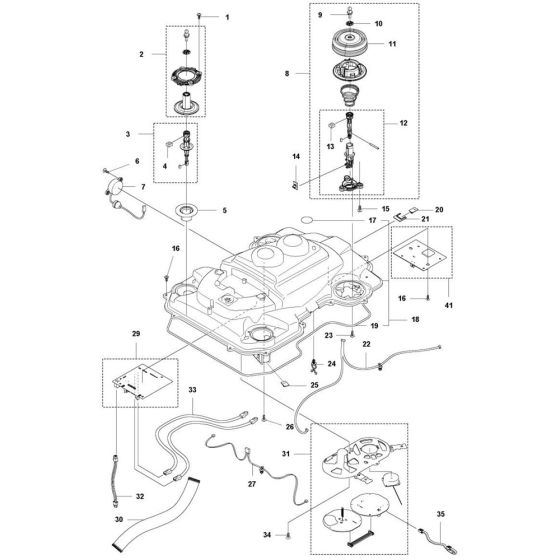 Chassis Upper Assembly for Husqvarna Automower 550H EPOS