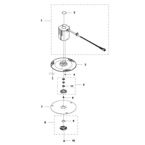 Blade Motor, Cutting Equipment Assembly for Husqvarna Automower Limited Edition