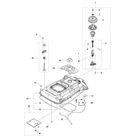 Chassis Upper Assembly for Husqvarna Automower Limited Edition