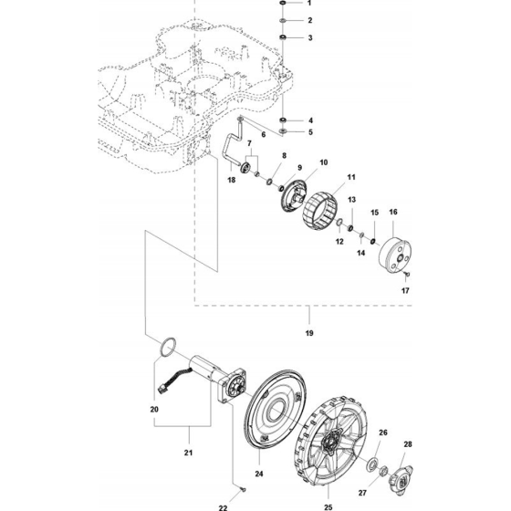 Wheels & Tires Assembly for Husqvarna Automower 420