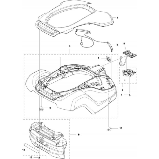 Cover Assembly for Husqvarna Automower 430X