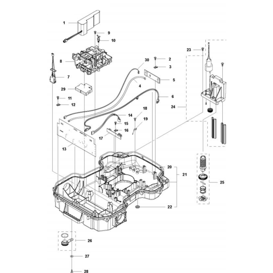 Chassis Lower Assembly for Husqvarna Automower 430X