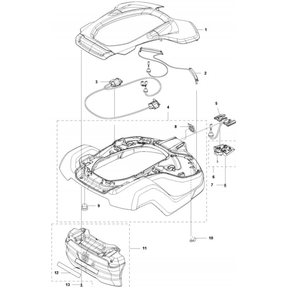 Cover Assembly for Husqvarna Automower 450X