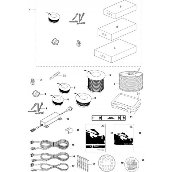 Installation Accessories Assembly for Husqvarna Automower 450X