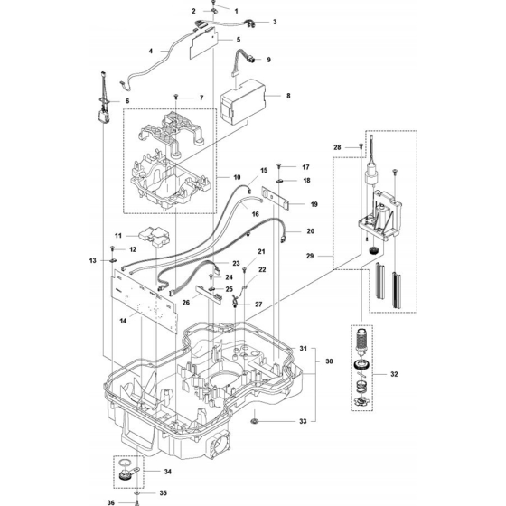 Chassis Lower Assembly for Husqvarna Automower 450XH