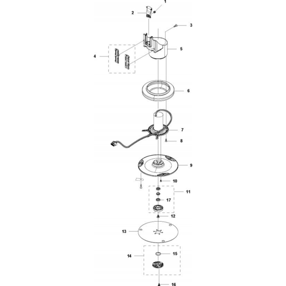 Blade Motor & Cutting Equipment Assembly for Husqvarna Automower 520