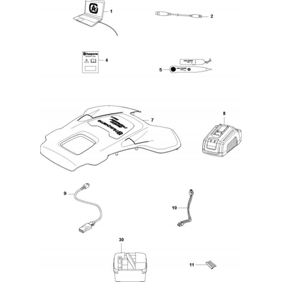 Accessories Assembly for Husqvarna Automower 550H