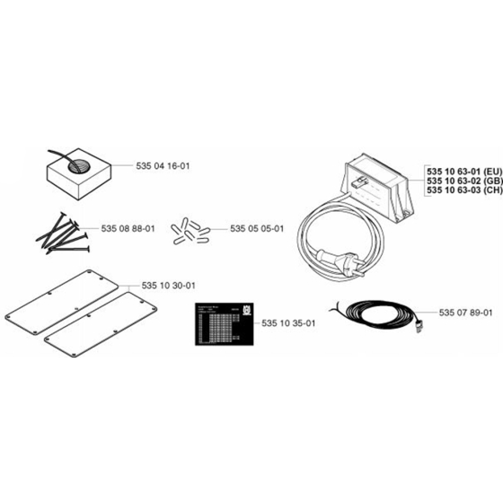 Installation Accessories Assembly for Husqvarna Automower G1 (1998-2003)