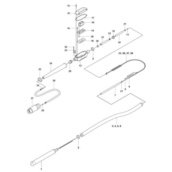 Complete Assembly for Husqvarna AX 48 Poker