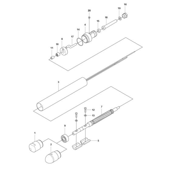 Vibrator Assembly for Husqvarna AX 40 Poker