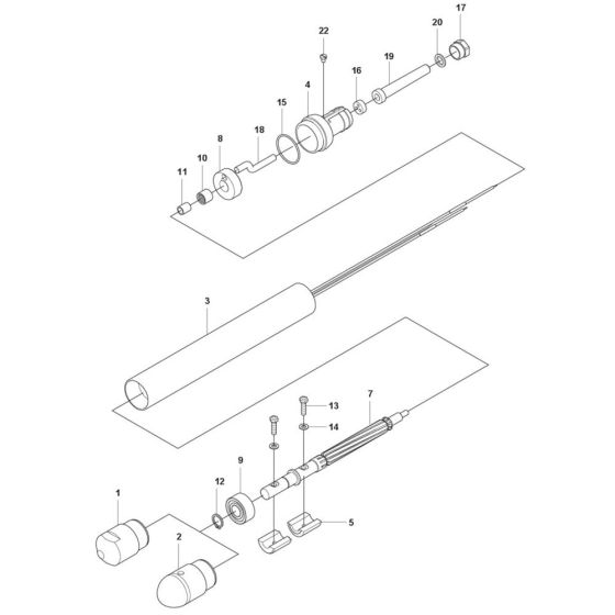 Vibrator Assembly for Husqvarna AX 56 Poker