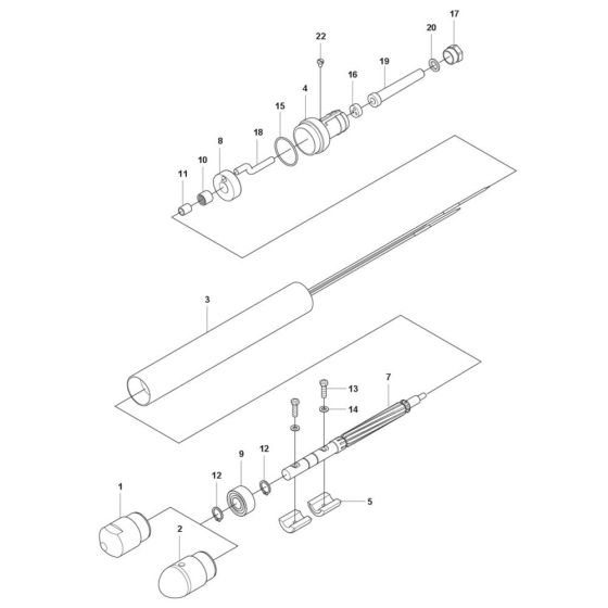 Vibrator Assembly for Husqvarna AX 65 Poker