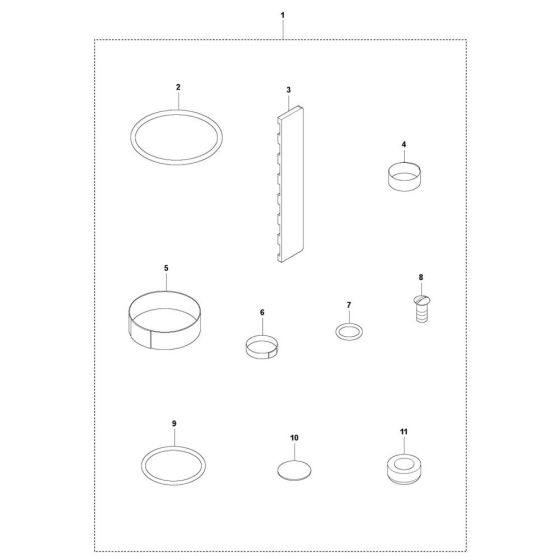 Service Kit for Husqvarna AY 107 Poker