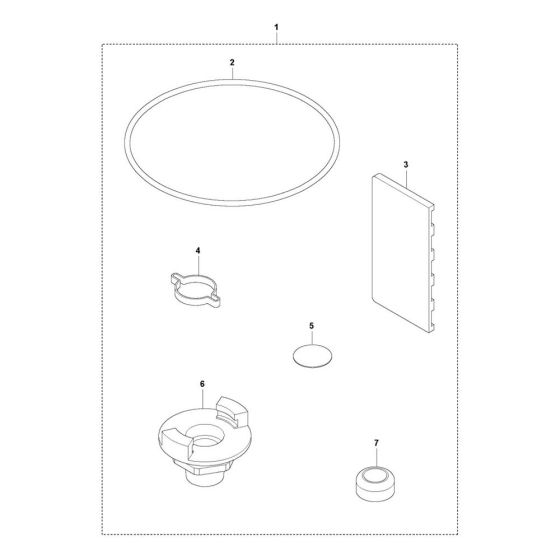 Service Kit for Husqvarna AY 157 Poker