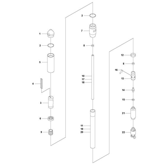 Complete Assembly for Husqvarna AY 27 Poker