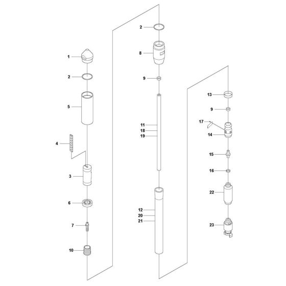 Complete Assembly for Husqvarna AY 37 Poker