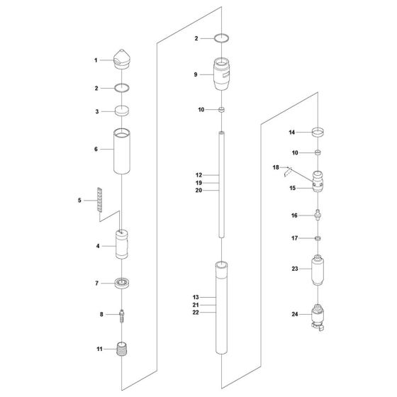 Complete Assembly for Husqvarna AY 47 Poker