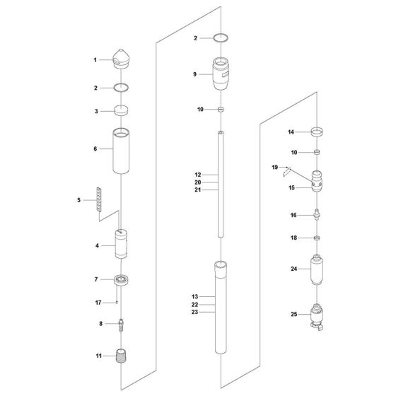 Complete Assembly for Husqvarna AY 57 Poker