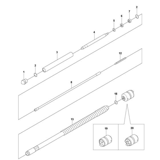 Complete Assembly for Husqvarna AZ 36 Poker