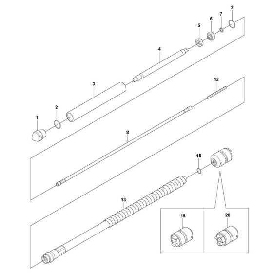 Complete Assembly for Husqvarna AZ 56 Poker