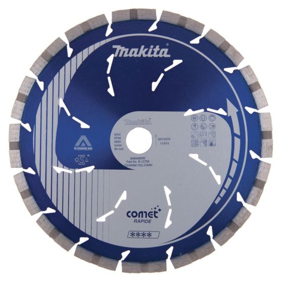 Makita Comet Rapide Diamond Blade for Concrete & Brick