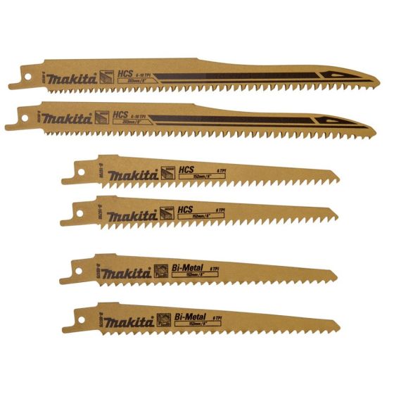 Reciprosaw Blade Set 6 pcs for Wood - OEM No. B-44432