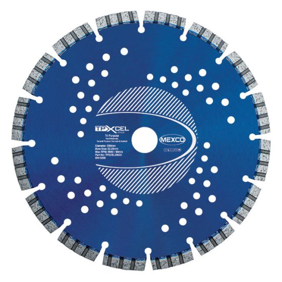 Mexco 230mm Diamond Blade Tri-Purpose XCEL Grade