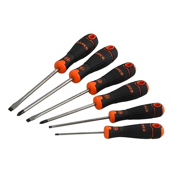 BAHCOFIT Screwdriver Set of 6 Slotted / Phillips by Bahco - B219.006