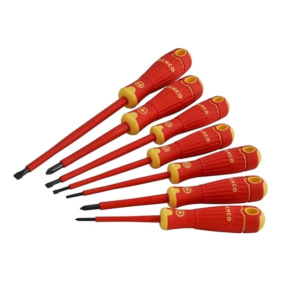 BAHCOFIT Insulated Screwdriver Set of 7 Slotted / Phillips by Bahco - B220.007