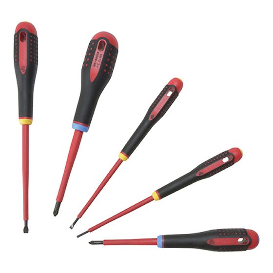 BE-9882S Insulated ERGO Screwdriver Set 5 Piece SL/PH by Bahco - BE-9882S