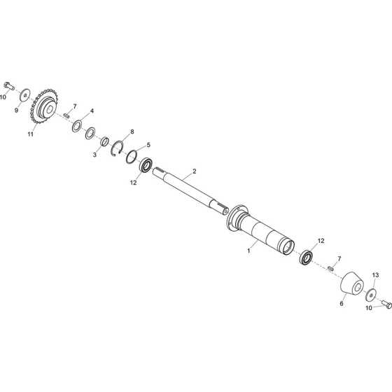 Yoke Drive Assembly for Belle Baromix Commodore Concrete Mixer