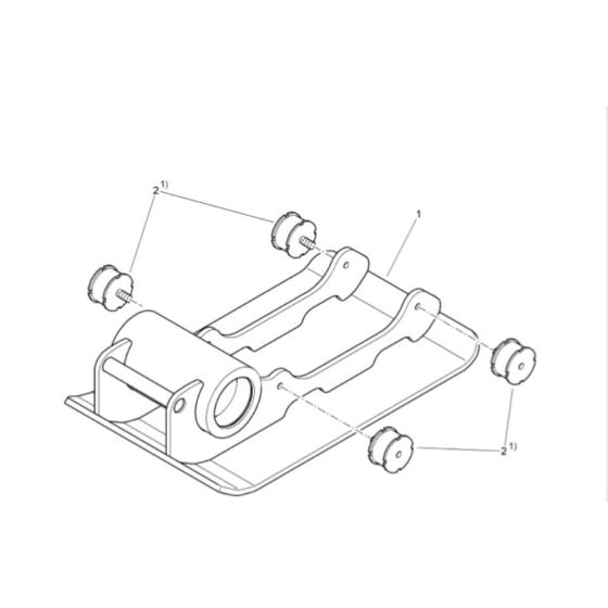 Base Plate for Bomag BVP 10/30 Forward Plate Compactor