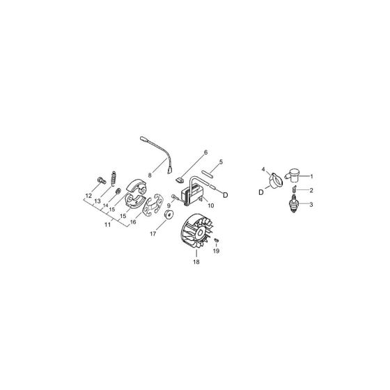 Magneto for ECHO BCLS-510ES Brushcutter