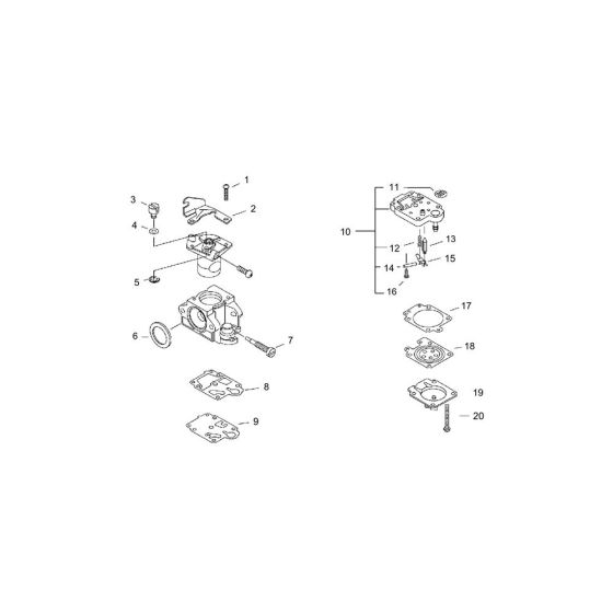 Carburettor for ECHO BCLS-510ES Brushcutter